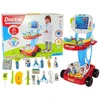Lean Toys Žaislinis daktaro vežimėlis su priedais, mėlynas