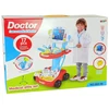 Lean Toys Žaislinis daktaro vežimėlis su priedais, mėlynas