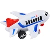 Lean Toys Baltas keleivinis lėktuvas su šviesos ir garso efektais