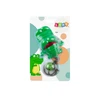 Lean Toys Žalias Krokodilo Pakabuko Žaislas su Skambučiu