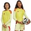 Vaikiški adidas Tiro 25 Competition ilgomis rankovėmis vartininko marškinėliai, geltoni ir raudoni KJN2020