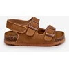 Vaikiški basutės ant kamštienos kulno su velcro užsegimu Camel Rorria