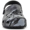 Vaikiški „Crocs Classic Camouflage Clog K“ klumpės, juoda/pilka spalva, 211879-0DD