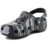 Vaikiški „Crocs Classic Camouflage Clog K“ klumpės, juoda/pilka spalva, 211879-0DD