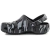 Vaikiški „Crocs Classic Camouflage Clog K“ klumpės, juoda/pilka spalva, 211879-0DD