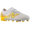 Vaikiški futbolo bateliai New Balance Furon Team V9 FG, balti ir geltoni