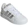 Vaikiški laisvalaikio bateliai Adidas Grand Court 3.0, balti su sidabriniais akcentais JP9368