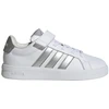 Vaikiški laisvalaikio bateliai Adidas Grand Court 3.0, balti su sidabriniais akcentais JP9368
