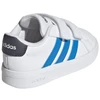 Vaikiški laisvalaikio bateliai Adidas Grand Court 3.0, balti, HP3536