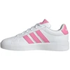Vaikiški laisvalaikio bateliai Adidas Grand Court 3.0, balti su rožine spalva, HP3528
