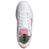 Vaikiški laisvalaikio bateliai Adidas Grand Court 3.0, balti su rožine spalva, HP3528