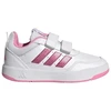 Vaikiški laisvalaikio bateliai Adidas Tensaur Sport 3.0, balti su rožine spalva, JQ1844