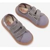Vaikiški pilki barefoot bateliai su lipukais Milami