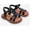 Vaikiški Sarniema sandalai su Velcro užsegimu, juodi
