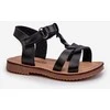 Vaikiški Sarniema sandalai su Velcro užsegimu, juodi