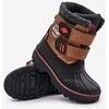 Vaikiški sniego batai su Velcro užsegimu Lee Cooper rudos spalvos