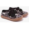 Vaikiškos barefoot šlepetės leopardo rašto, smėlio spalvos
