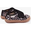 Vaikiškos barefoot šlepetės leopardo rašto, smėlio spalvos