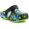 Vaikiškos klumpės su gamtos motyvu Crocs Classic Meta Scape, žalios ir įvairiaspalvės