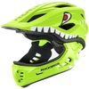 Vaikų dviračio šalmas Rockbros TT-32003 Shark su nuimamu smakru, dydis S (48-52) - žalias
