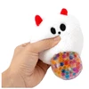 Lean Toys Sensorinis spaudomas žaislas su pliušiniu paviršiumi ir blizgučiais, 8 × 8 cm