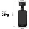 Ordro Pocket M5 3-Axis Gimbal Camera, 5K, for Vlogging and YouTube – juodos spalvos