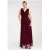 Vakarinė suknelė burgundiško tiulio audinio su klostėmis Figl