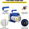 VEVOR 2 galonų vakuuminė kamera su silikono epoksidinėmis dujomis 4CFM 1\/3HP siurblys