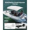 VEVOR Keturburis bimini viršus valtims 244 cm šviesiai pilkas