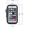 „Hurtel“ vandeniui atsparus dviračio telefono laikiklis, universalus dėklas, dviračio ir motociklo telefono laikiklis, XL dydis (maksimalus telefono dydis: 165 mm x 80 mm), juodas (be vairo tvirtinimo)