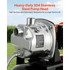 VEVOR Seklios gręžinio siurblys su slėgio indu 1 HP