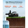 VEVOR Sodo gręžinio siurblys 800W, 3300 L/h