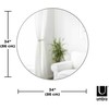 Veidrodis 86 × 86 × 3 HUBBA CHROME