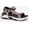 Velcro sandalai moterims juodos ir smėlio spalvos vasarai