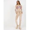 Veliūrinis komplektas moterims RV-KMPL-8234.35X-smėlio spalva