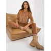 Veliūrinis komplektas moterims RV-KMPL-8286.40-camelowy