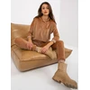 Veliūrinis komplektas moterims RV-KMPL-8286.40-camelowy
