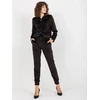 Veliūrinis treningas moterims LK-KMPL-509167.90-juoda