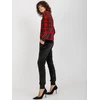 Veliūrinis treningas moterims RP-KMPL-8190-6.26X-juodai-raudonas