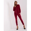 Veliūrinis treningas moterims RV-KMPL-6084.92P-bordinė