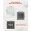 VEVOR Oro filtro grilis W20 x H20