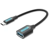 „Vention“ USB 3.1 (1 kartos) C tipo kištukas į A tipo kištuką OTG kabelis, 0,15 m, juodas, PVC tipo