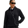 Vidutinio svorio moteriškas džemperis Nike Studio Fleece, juodas, IM8100 001