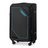 Kelioninis Solier Luggage Vidutinis lagaminas M 23 Solier SOFTFLEX STL2240 - juodas ir žalia