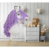 Vienaragis ant lazdos su violetine karčiais ir sidabriniu ragu Hobby Horse