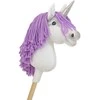 Vienaragis ant lazdos su violetine karčiais ir sidabriniu ragu Hobby Horse