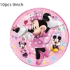 Vienkartinės lėkštutės Minnie Mouse, 23cm, 10 vnt.