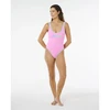 Vientisas maudymosi kostiumėlis Rip Curl Surf Puff, rožinis