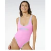 Vientisas maudymosi kostiumėlis Rip Curl Surf Puff, rožinis