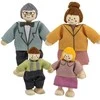 Viga Toys VIGA Medinės Lėlės 4 Asmenų Rinkinyje